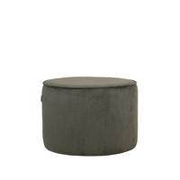 LABEL51 Poef 'Tibo' Rib, kleur Army Green - thumbnail