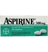 Aspirine Acetylsalicylzuur 500mg 20 Tabletten