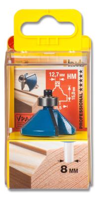 Afkantfrees HM geleidingslager 35.5 mm blister - Kwb