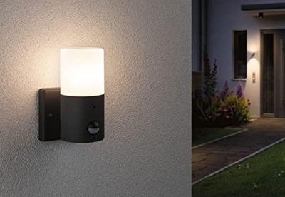 Paulmann Outd 230V Wandl Tubs PIR grau 94648 Buitenlamp met bewegingsmelder (wand) E27 15 W Grijs Paulmann Outd 230V Wandl Tubs PIR grau 94648 Buitenlamp met bewegingsmelder (wand) E27 15 W Grijs