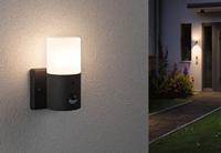 Paulmann Outd 230V Wandl Tubs PIR grau 94648 Buitenlamp met bewegingsmelder (wand) E27 15 W Grijs - thumbnail