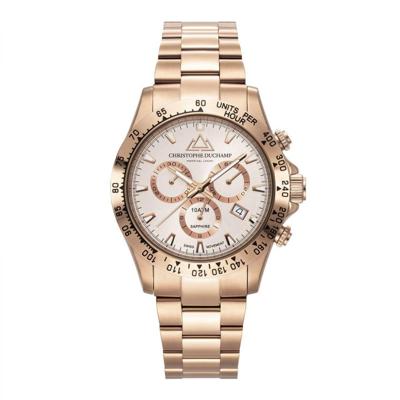 Christophe Duchamp Grand Mont CD7101-3 Heren Horloge 42mm 10 ATM Christophe Duchamp Grand Mont CD7101-3 Heren Horloge 42mm 10 ATM