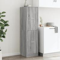 Apothekerskast 40x41x144,5 cm bewerkt hout grijs sonoma eiken - thumbnail
