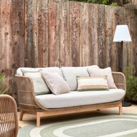 Kave Home 3-zits Tuinbank 'Catalina' 170cm, kleur Beige - thumbnail