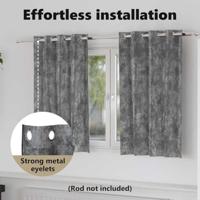 VidaXL Velvet gordijnen met gordijnen 2 pcs grijs 140 x 140 cm fluweel - thumbnail