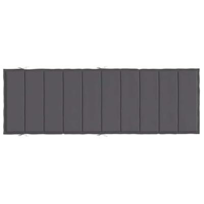 VidaXL Ligbedkussen 186x58x3 cm oxford stof antracietkleurig
