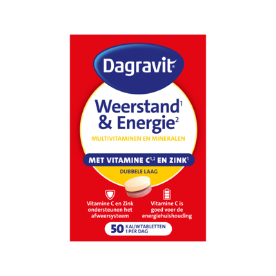 Dagravit Weerstand & Energie Totaal 30 Kauwtabletten