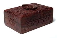 Tarotdoos Maan & Ster Houtsnijwerk - thumbnail