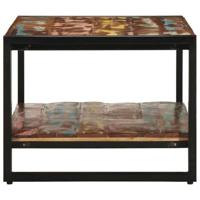 Salontafel 90x50x38 cm massief gerecycled hout meerkleurig - thumbnail