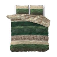 Sleeptime Elegance Jermaine - Groen Dekbedovertrek Lits-jumeaux (240 x 200/220 cm + 2 kussenslopen) - thumbnail