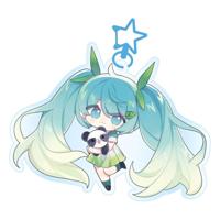 Hatsune Miku Acrylic Keychain Kawaii Spring Time - thumbnail