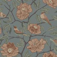 Dutch Wallcoverings Fagelsang - Bernadina Blue - thumbnail