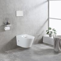 Wandcloset Wiesbaden Bidesta Rimless Met Bidetkraan Koud Water Mat Wit - thumbnail