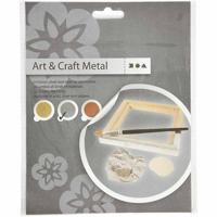 Creativ Company Imitatie bladmetaal, vel 16x16 cm, zilver, 0,625 m2, 25 vel/ 1 doos - thumbnail