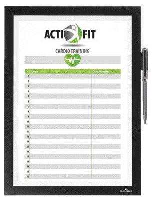 Duraframe durable 499301 note a4 zelfklevend zwart | 10 stuks