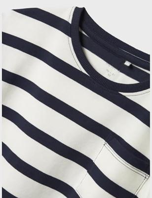 T-shirt met lange mouwen NMMLEROY NAME IT, losse pasvorm marineblauw T-shirt met lange mouwen NMMLEROY NAME IT, losse pasvorm marineblauw