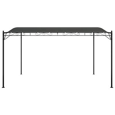 Luifel 4x3 m 180 g/m stof en staal antracietkleurig Luifel 4x3 m 180 g/m stof en staal antracietkleurig