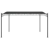 Luifel 4x3 m 180 g/m stof en staal antracietkleurig - thumbnail