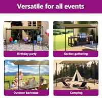 Zonneluifel 180 g/m 3x2,4 m taupe - thumbnail