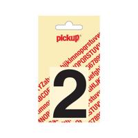 Deco cijfer 2 helvetica zwart 60 mm Pickup - Pickup - thumbnail