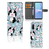 Sony Xperia 10 III | Telefoonhoesje | Met pasjeshouder | Hondjes - thumbnail