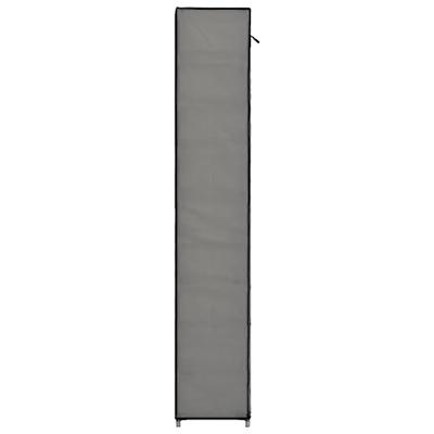 VidaXL Schoenenkast met hoes 57x29x162 cm stof grijs VidaXL Schoenenkast met hoes 57x29x162 cm stof grijs