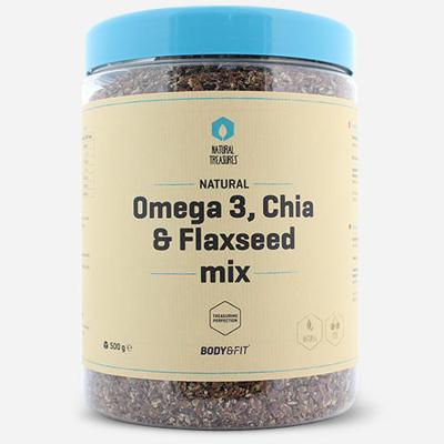 Omega-3, Chia- & Lijnzaad Mix | Body & Fit | 500g Omega-3, Chia- & Lijnzaad Mix | Body & Fit | 500g