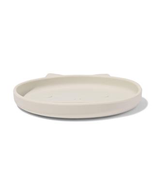 HEMA Kinderbord ⌀16cm siliconen monster beige (beige)