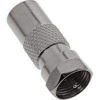 F-connector naar coax (IEC) male adapter - thumbnail