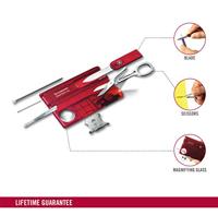 Victorinox SwissCard Lite 0.7300.T Zakgereedschapsset Aantal functies 13 Robijn (transparant) - thumbnail