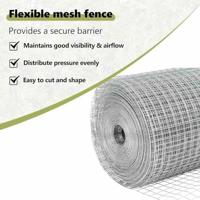 VidaXL Hek met paal zilver 0,6 x 10 m staal - thumbnail