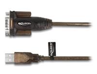 DeLOCK 62645 seriële kabel Zwart 1,5 m USB Type-A DB-9 - thumbnail