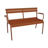 Fermob Luxembourg tuinbank met armleuning Candied Orange - thumbnail