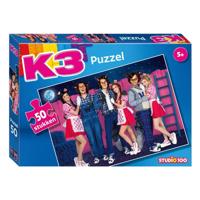 Studio 100 K3 legpuzzel 3 biggetjes en de wolven, 50st. - thumbnail