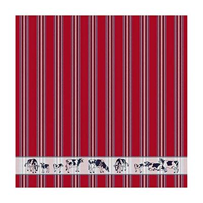 DDDDD Theedoek Friesian red 60x65cm 6st