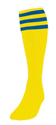 Precision voetbalsokken Stripe unisex nylon groen/wit