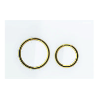 Bedieningsplaat Geberit Sigma 50 Round voor 2-toets Spoeling Messing Goud / Wit - thumbnail