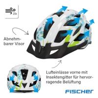 FISCHER FAHRRAD Urban Flower Fietshelm Zwart Confectiemaat: S/M Hoofdomvang: 55-59 cm - thumbnail
