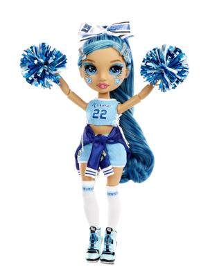 Rainbow High cheerleaderpop Skyler Bradshaw junior 28 cm blauw