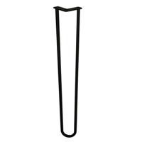 Stalen hairpin zwart hairpin ø 1,6 cm en hoogte 85 cm - thumbnail