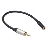 TC210MF-03 3.5 mm male naar Female audio kabel lengte: 0.3 m - thumbnail