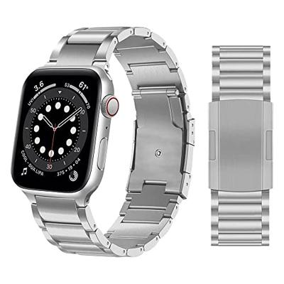 Titanium schakelband - Zilver - Geschikt voor Apple watch 44mm / 45mm / 46mm / 49mm Titanium schakelband - Zilver - Geschikt voor Apple watch 44mm / 45mm / 46mm / 49mm
