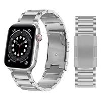 Titanium schakelband - Zilver - Geschikt voor Apple watch 38mm / 40mm / 41mm / 42mm - thumbnail