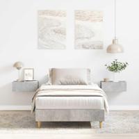 Bedframe zonder matras 100x200 cm spaanplaat betongrijs - thumbnail