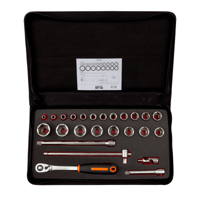 Bahco Doppenset 1/2" | slanke ratel | zeskant | metrisch - 25-delig - koffer - 7825SST - thumbnail