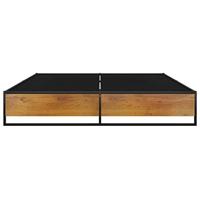 Bedframe metaal zwart 160x200 cm - thumbnail