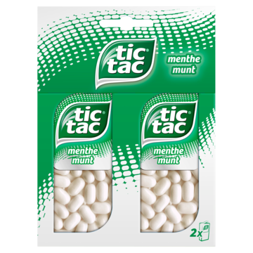 Tic Tac Pepermuntpastilles 2 x 49 g bij Jumbo