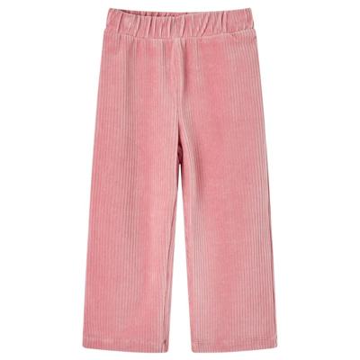 VidaXL Kinderbroek 128 ribfluweel lichtroze