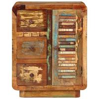 Dressoir met 3 lades 55x30x70 cm massief gerecycled hout - thumbnail