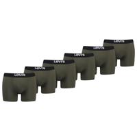 Levi's Boxershorts Solid Basic Organic Cotton 6-pack Khaki-L - thumbnail